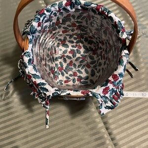 Longaberger Jingle Bell Basket with Red Bow Accent